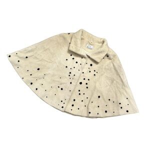 Liliana Castellanos Alpaca Merino Wool Cream Spotted Cape Sz L
